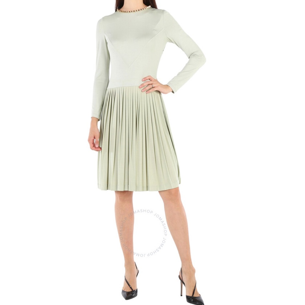 Burberry mint green evening dress